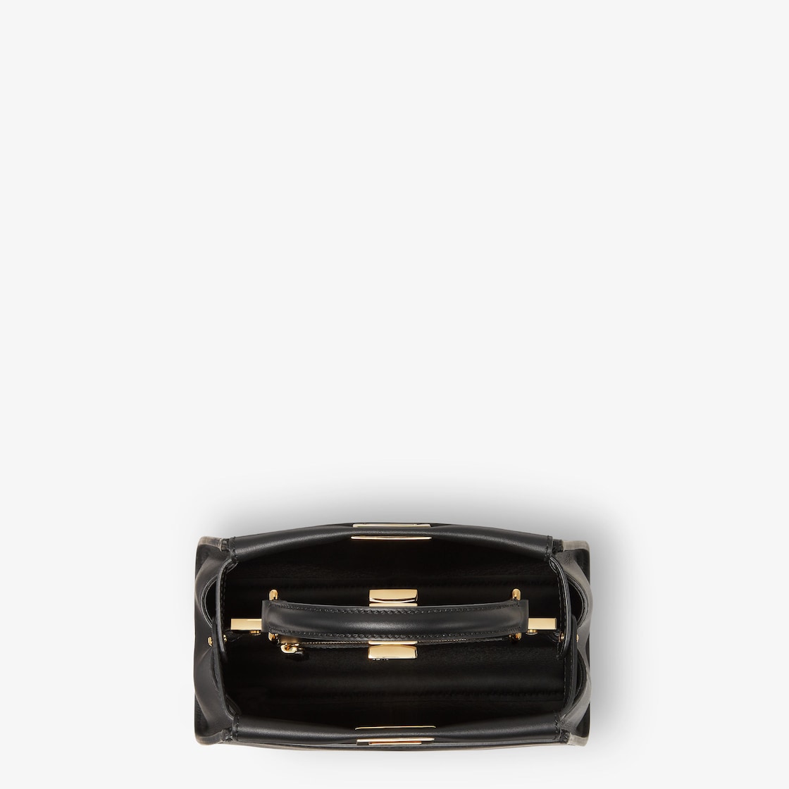 FENDI Peekaboo Mini Black leather bag - Image 4